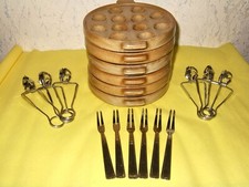 Lot 6 assiettes à escargots