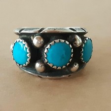 Bague en argent turquoise