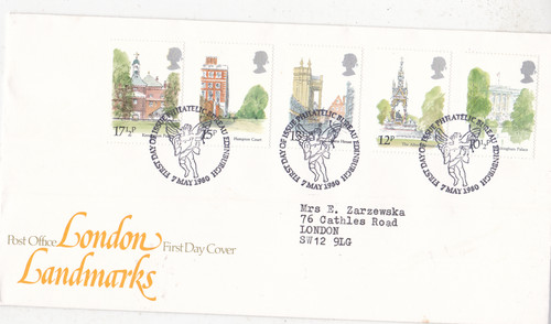 1980 london landmarks - 1980, fdc