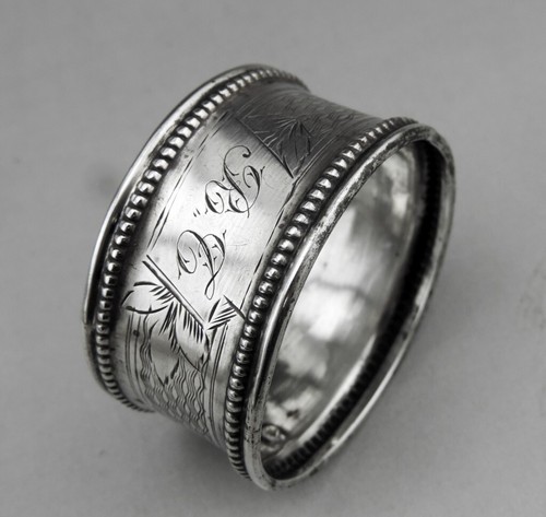Ancien rond serviette - ancien, en