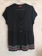 Gilet noir sans manches acrylique polyamide angora T42 Tissaïa (2306028)