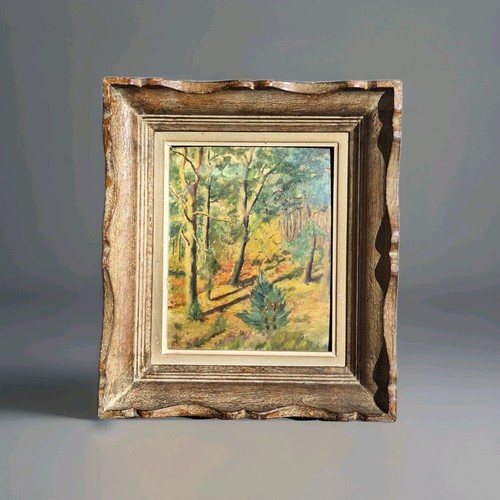 Antique oil painting landscape - painting,