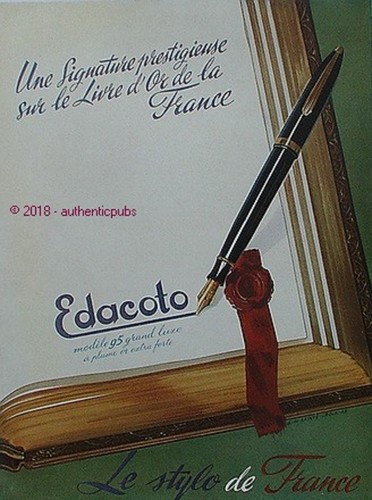 Publicite edacoto stylo de - publicite,