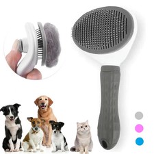 Grosse Brosse Toilettage Chiens Chats Poils Animaux de Compagnie Autonettoyante