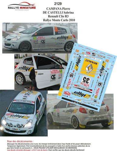 Decals ref 2129 renault - ref,
