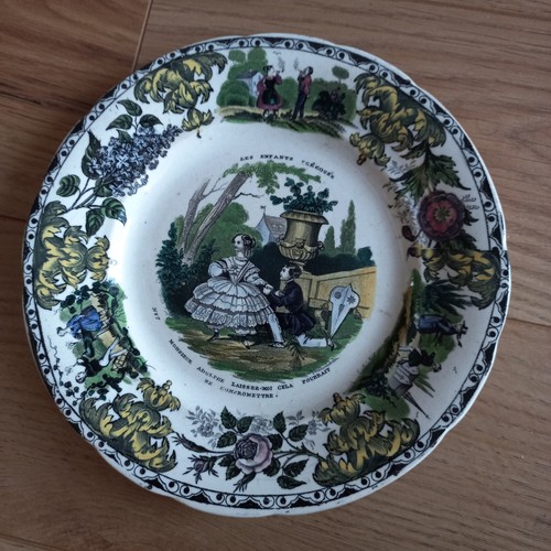 Assiette faience creil - faience,