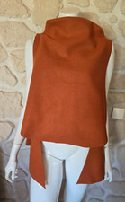 Cape orange sans manches taille unique Chantilly Moda neuve (li)