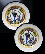 LOT de 2 GRANDES ASSIETTES en