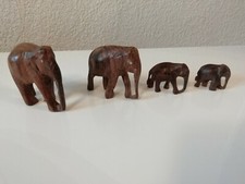 Lot de 4 Éléphants sculptés