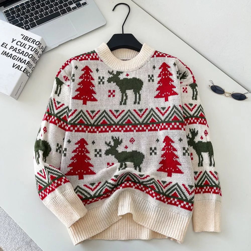 Pull noël avec rennes et - de,