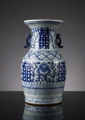 Vase chinois porcelaine blanc - vase,