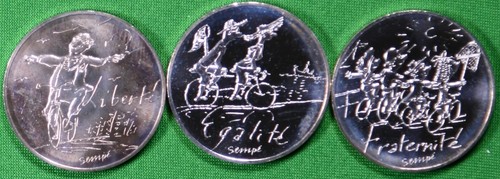 France lot 3 pièces de - france,