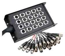 MULTICORE CABLE MULTIPAIRE BOITIER DE SCENE 16/4 CANAUX XLR PROFESSIONNEL 30M