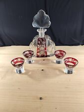 service a liqueur cristal de boheme 4 verres