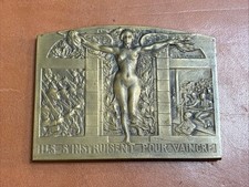 Medaille plaque bronze - medaille,