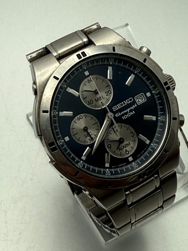 Seiko chronograph sna695 black - seiko,