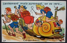 Carte postale dépliable