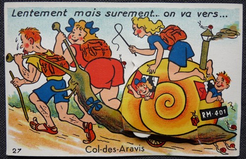 Carte postale dépliable