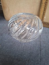 Vase boule cristal signé - -,