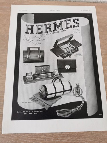 Hermes 1937 publicité - hermes,