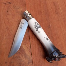 Joli Couteau OPINEL N 8 INOX CUSTOM  Manche en Résine 