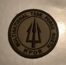 INSIGNE TISSU OPEX KFOR MULTINATIONAL TASK FORCE NORTH OCCASION