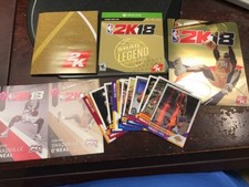 NBA 2K18 NO GAME -  10 Trading Cards, Poster, Magnet, XBOX ONE  250,000