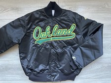 Oakland Athletics Vintage Starter Satin Jacket MINT