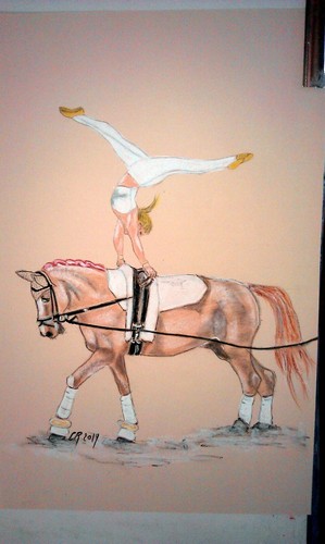 Dessin sport équestre - , la
