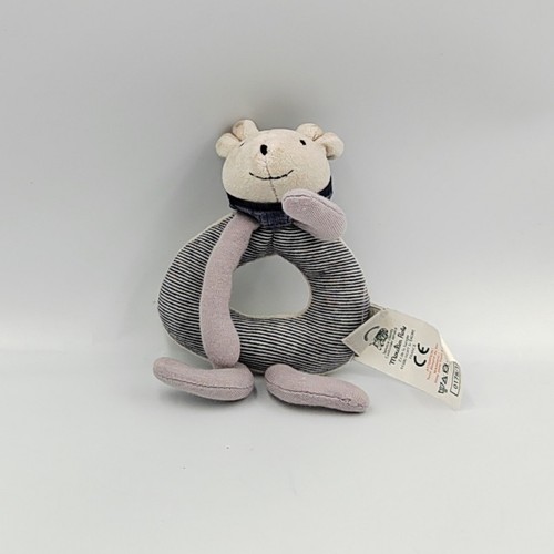 Doudou hochet souris grise