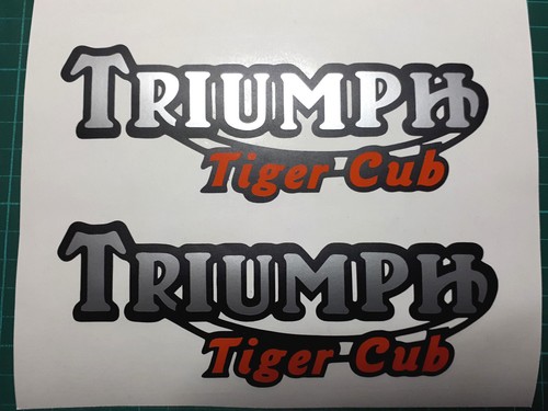 Triumph tiger cub decal - triumph,