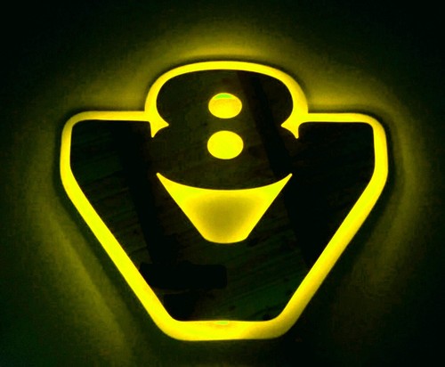 Plaque led 24v jaune - led, argent