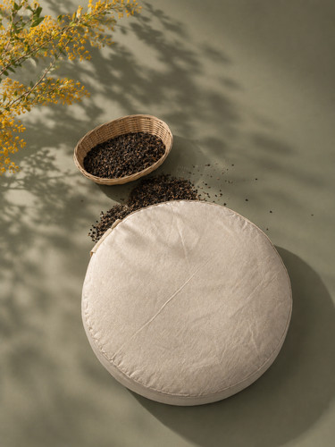 Cotton zafu meditation pillow - meditation,