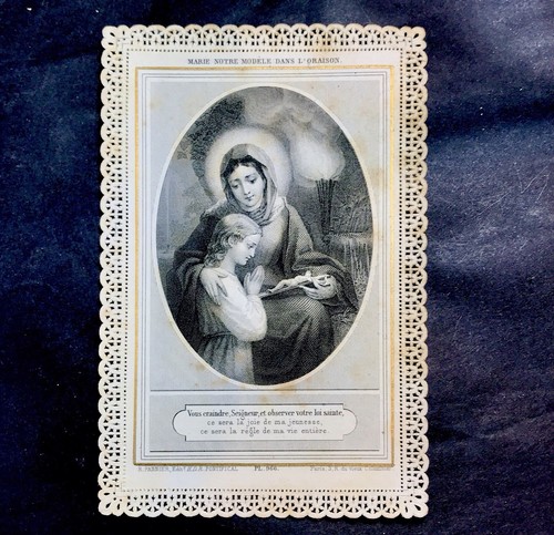 Ancienne image pieuse canivet - pieuse,
