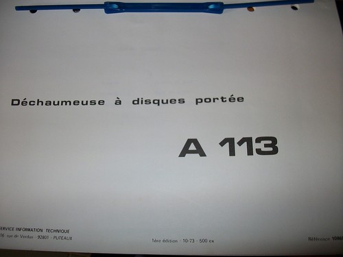 Someca déchaumeuse a113 - déchaumeuse,