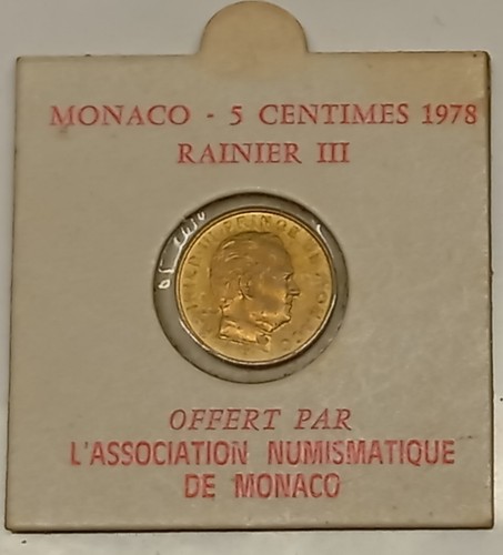 Monaco centimes 1978 rainier - centimes,
