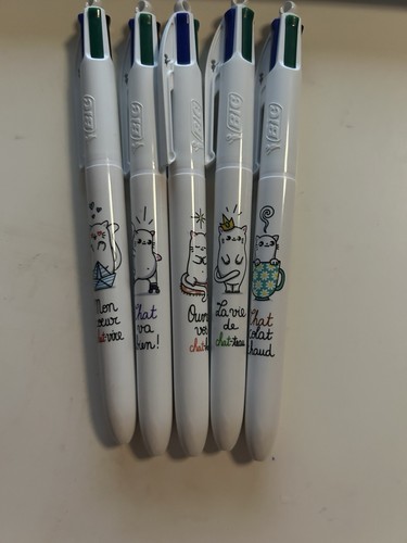 Lot stylos bic couleurs - 4,