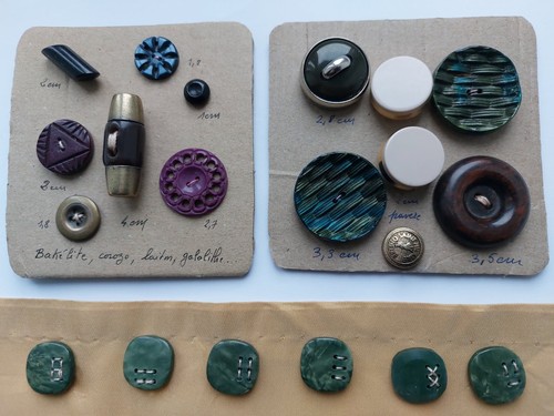 Lot boutons divers anciens - 20,