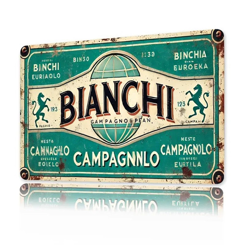Plaque murale métal bianchi - plaque,