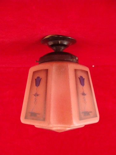 Plafonnier ancien art decko - plafonnier,