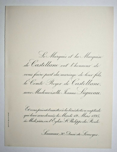 Comte roger castellane - de,