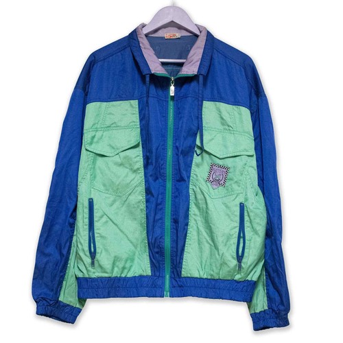 Anorak vintage bleu vert - bleu,