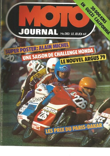 Moto journal 383 dakar - journal, n°383