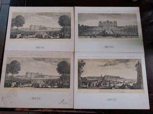 Menus anciens compagnie - menus,