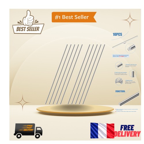 Set tiges acier - 10,