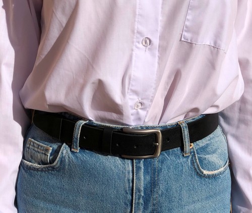 Ceinture femme large cuir - , de