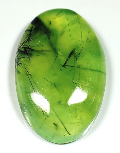 Cabochon ovale préhnite - , vert