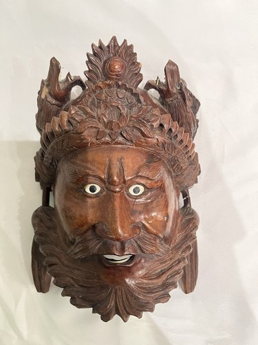 Masque chinois sculpté - masque,