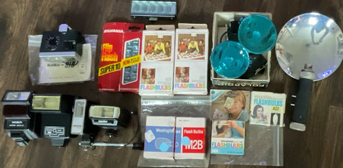 Camera flash lot - flash, polaroid