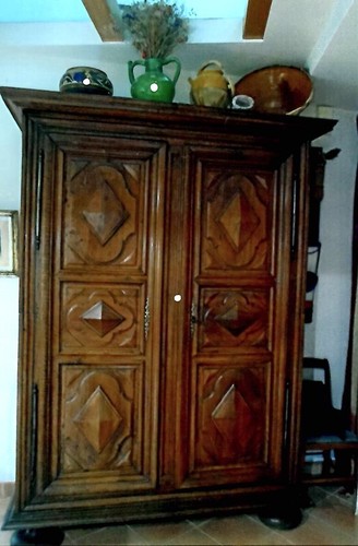 Armoire pointes diamant en - diamant,